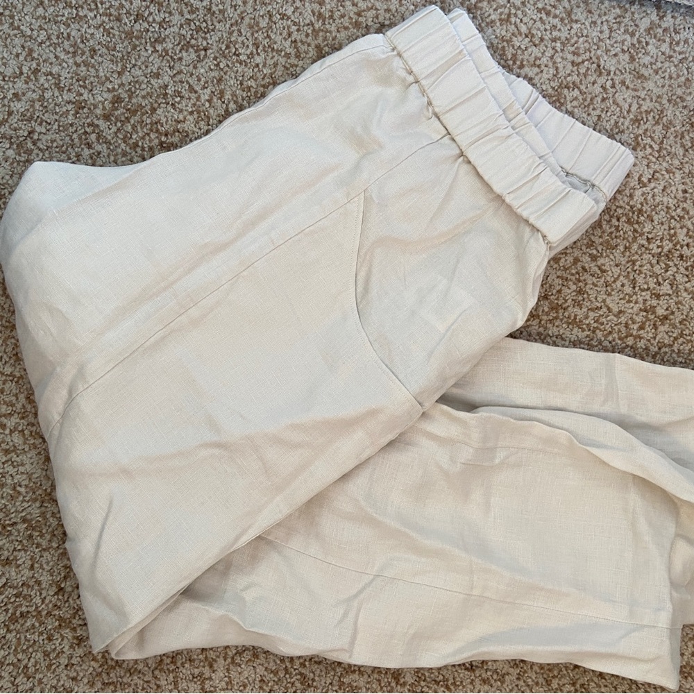 Quince Linen Pull on Pants NWT